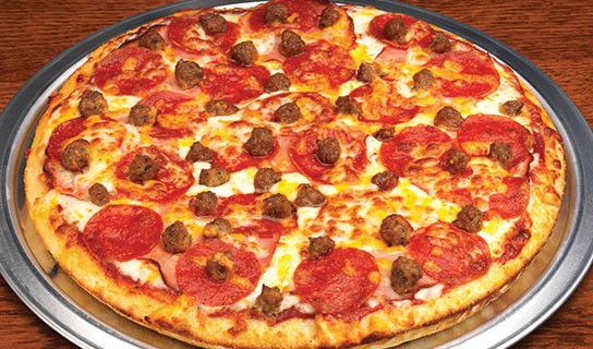 Rusty's Meat Mania Pizza